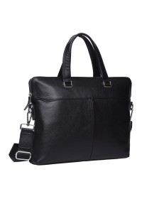 Черная кожаная сумка для документов Keizer K19158-1-black