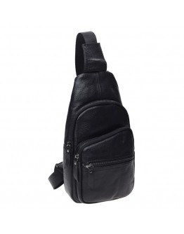 Мужской черный слинг кожаный Keizer K11037-black