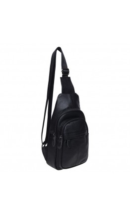 Черный кожаный мужской рюкзак Keizer K11023-black