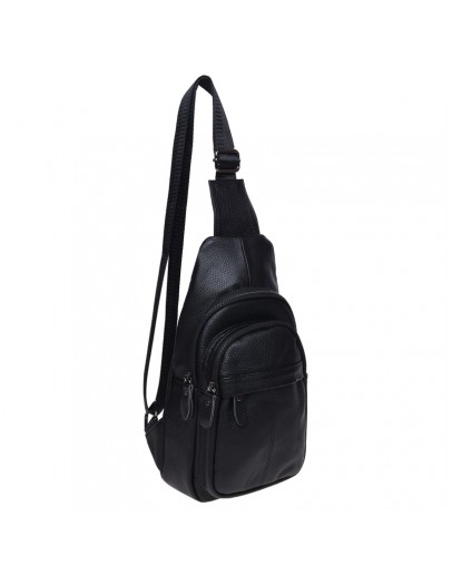 Фотография Черный кожаный мужской рюкзак Keizer K11023-black