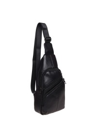 Слинг мужской кожаный черный Keizer K1682-black