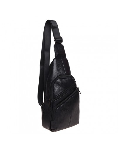 Фотография Слинг мужской кожаный черный Keizer K1682-black
