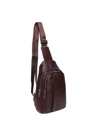 Коричневый кожаный слинг Keizer K12096-brown