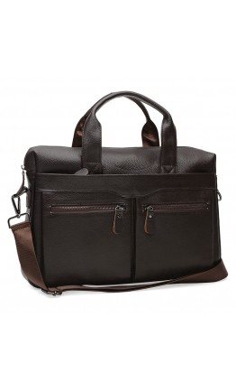Коричневая мужская сумка для документов K18612-brown