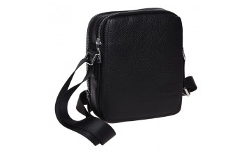 Мужская кожаная сумка через плечо Ricco Grande K16266-black