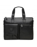 Фотография Мужская кожаная сумка Borsa Leather K18825-black