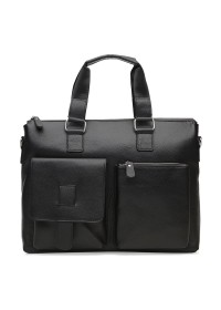 Мужская кожаная сумка Borsa Leather K18825-black