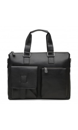 Мужская кожаная сумка Borsa Leather K18825-black
