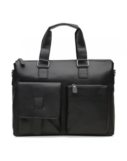 Фотография Мужская кожаная сумка Borsa Leather K18825-black