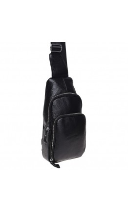Мужской слинг - рюкзак Borsa Leather K15058-black