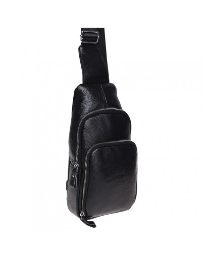 Фотография Мужской слинг - рюкзак Borsa Leather K15058-black