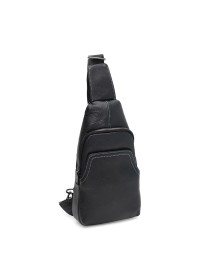 Слинг черный мужской кожаный Keizer K11930bl-black