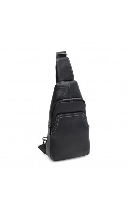 Слинг черный мужской кожаный Keizer K11930bl-black