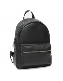Фотография Черный кожаный женский рюкзак Ricco Grande 1l655-black