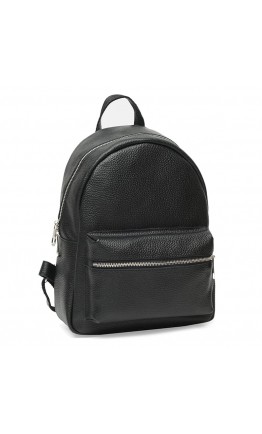 Черный кожаный женский рюкзак Ricco Grande 1l655-black