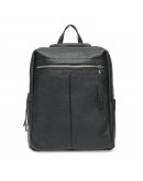 Фотография Женский кожаный рюкзак черный Ricco Grande 1l656-black