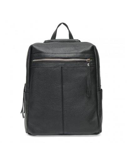Фотография Женский кожаный рюкзак черный Ricco Grande 1l656-black