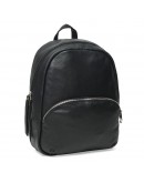 Фотография Женский черный кожаный рюкзак Ricco Grande 1l658-black