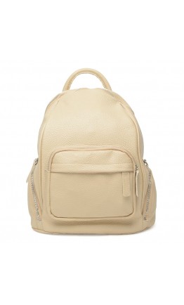 Женский рюкзак кожаный цвет бежевый Ricco Grande 1l976-beige