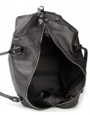 Фотография Черная кожаная сумка для командировок из натуральной зернистой кожи SHVIGEL 00881