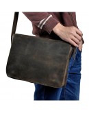 Фотография Кожаная сумка через плечо с клапаном 0630R Bexhill