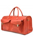 Фотография Дорожная кожаная винтажная сумка красного цвета TARWA RR-5664-4lx