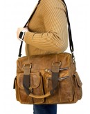 Фотография Кожаная мужская сумка спортивного стиля bx8537