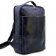 Кожаный удобный рюкзак синий унисекс TARWA RK-7280-3md