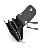 Фотография Женская кожаная черная сумка-чехол панч TARWA GA-2123-4lx