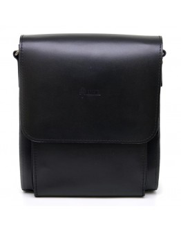 Мужская кожаная черная сумка через плечо TARWA ZA-3027-3md