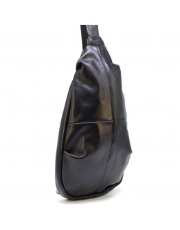 Большой рюкзак-слинг на одно плечо из натуральной кожи TARWA GA-0705-3mdL