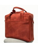 Фотография Красная кожаная сумка унисекс для ноутбука и документов TARWA RR-1813-4lx