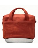 Фотография Красная кожаная сумка унисекс для ноутбука и документов TARWA RR-1813-4lx