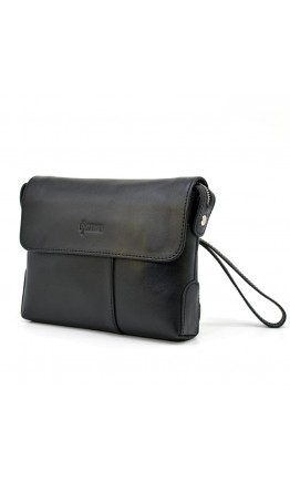 Мужской черный кожаный клатч - сумка TARWA GA-0060-4lx