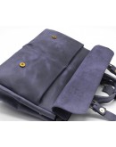 Фотография Синяя кожаная мужская сумка для ноутбкука и документов TARWA RK-7107-3md
