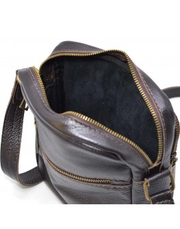 Мужская коричневая кожаная сумка через плечо Tarwa FC-8086-1md