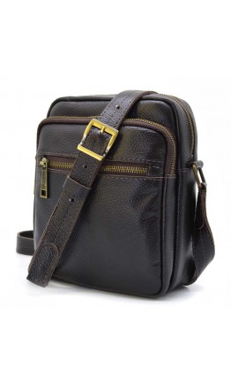 Мужская коричневая кожаная сумка через плечо Tarwa FC-8086-1md