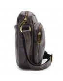 Фотография Мужская сумка на плечо кожаная коричневого цвета FC-6012-3md