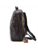 Фотография Повседневный коричневый кожаный вместительный рюкзак TARWA GC-3072-3md