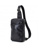 Фотография Кожаный мужской рюкзак - слинг на одно плечо Tarwa GA-0205-3md