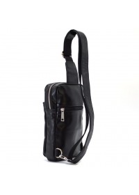 Кожаный мужской рюкзак - слинг на одно плечо Tarwa GA-0205-3md