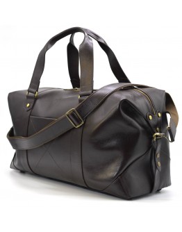 Кожаная дорожная коричневая спортивная сумка TARWA GC-0320-4lx