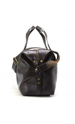 Кожаная дорожная коричневая спортивная сумка TARWA GC-0320-4lx
