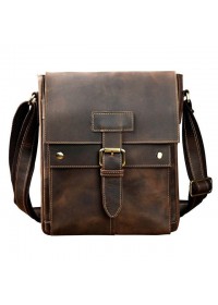 Мужская винтажная сумка через плечо коричневая Bexhill ON8571-3