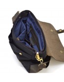 Фотография Мужская сумка-портфель из плотного канваса и натуральной кожи TARWA RGc-3960-3md