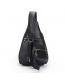 Фотография Большой черный рюкзак на одно плечо сумка слинг 4025A
