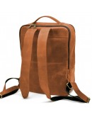 Фотография Кожаный мужской рыжий вместительный рюкзак Tarwa RB-7280-3md
