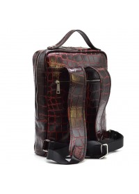 Кожаный мужской рюкзак для ноутбука c рисунком под рептилию TARWA REP1-1239-4lx