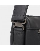Фотография Кожаная черная мужская сумка через плечо JD1068A