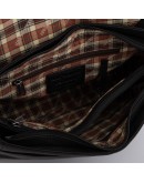 Фотография Черная фирменная кожаная сумка на плечо HILL BURRY HB3058A